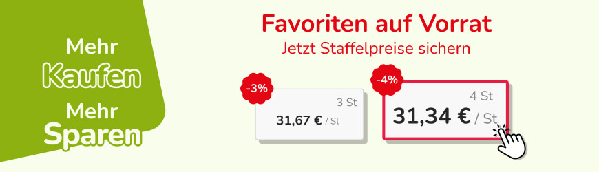 Mehr kaufen, mehr sparen