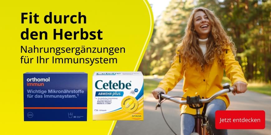 Fit durch den Herbst - Nahrungsergaenzungen fuer ihr Immunsystem