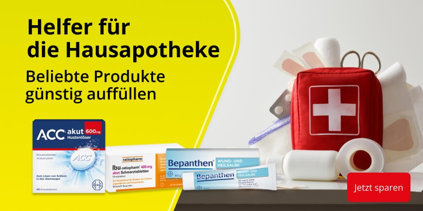Helfer fuer die Hausapotheke - Beliebte Produkte günstig auffüllen