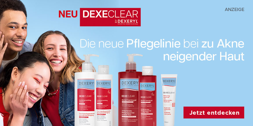 Dexeclear von Dexeryl - Die neue Pflegelinie bei zur Akne neigender Haut