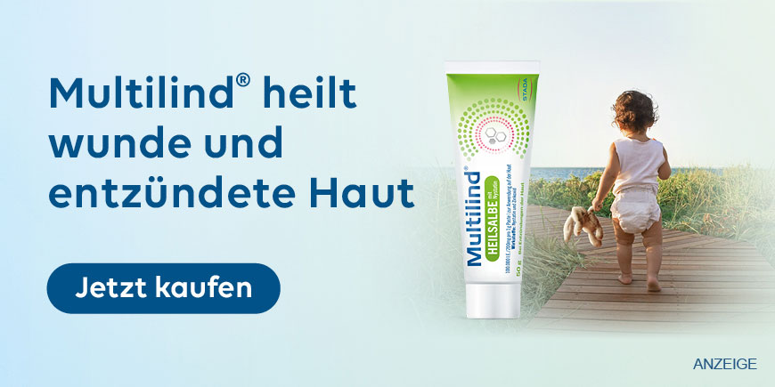 Multilind heilt wunde und entzündete Haut