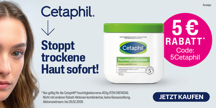 Cetaphil (PZN 01874014) kaufen und 5 € extra sparen mit dem Code: 5Cetaphil
