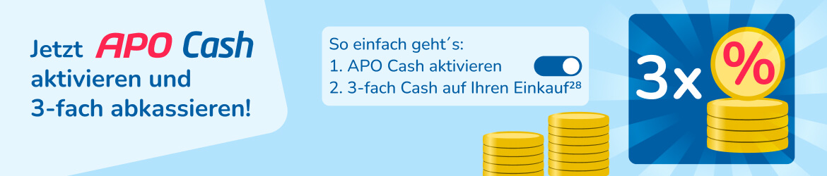 APO Cash Gutschein - 3fach APO Cash