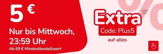 5 € mit Code Plus5 sparen - Weitere Bedingungen siehe Fußnote 27