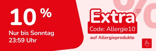 10 % Rabatt mit Code Allergie10 – Weitere Bedingungen unter Fußnote 27
