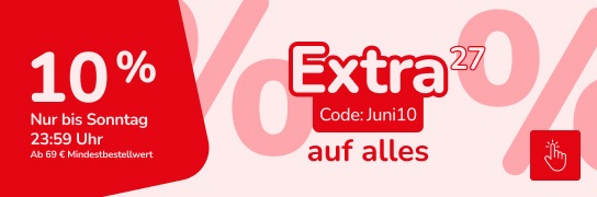 10 % Rabatt mit Code Juni10 - Weitere Bedingungen siehe Fußnote 27