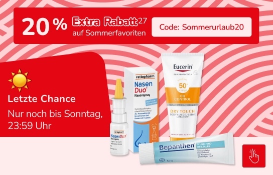 20 % Extra-Rabatt auf ausgewählte Sommerfavoriten - Weitere Bedingungen siehe Fußnote 27