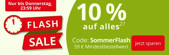 5 € Extra-Rabatt auf alles mit Code SommerFlash - Weitere Bedingungen siehe Fußnote 27