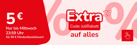 5 € Extra-Rabatt auf alles - Weitere Bedingungen siehe Fußnote 27