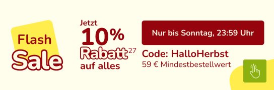 10 % Extra-Rabatt auf alles - Weitere Bedingungen siehe Fußnote 27