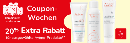 20 % Extra-Rabatt auf ausgewählte Avene-Produkte - Weitere Bedingungen siehe Fußnote 37