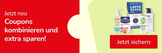 Coupons einlösen und mehrfach sparen