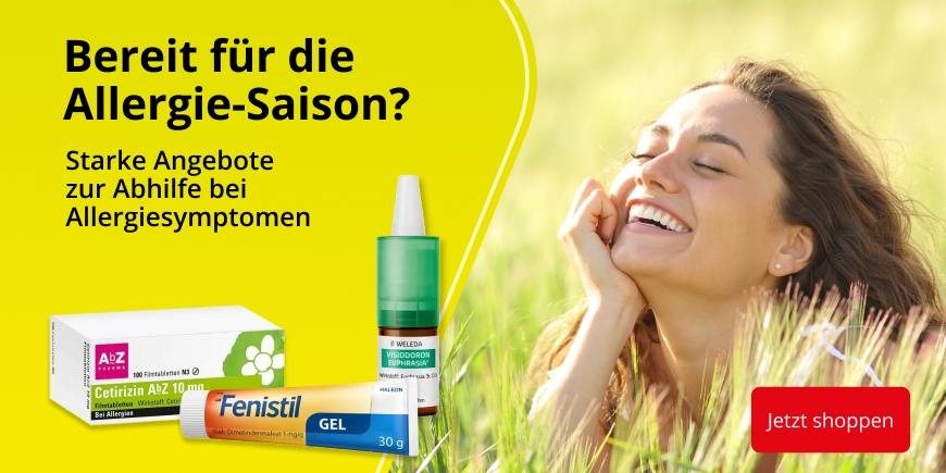 Produkte zur Linderung von typischen Allergiesymptomen