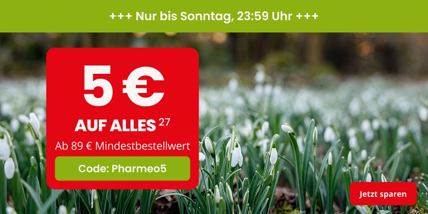 Mit Code Pharmeo5 sparen - Weitere Bedingungen siehe Fußnote 27