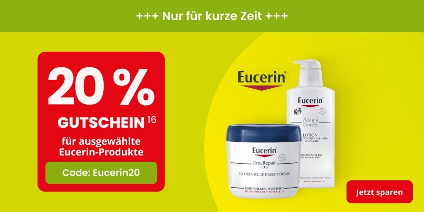 Mit Coupon Eucerin 20 sparen - Weitere Bedingungen siehe Fußnote 16