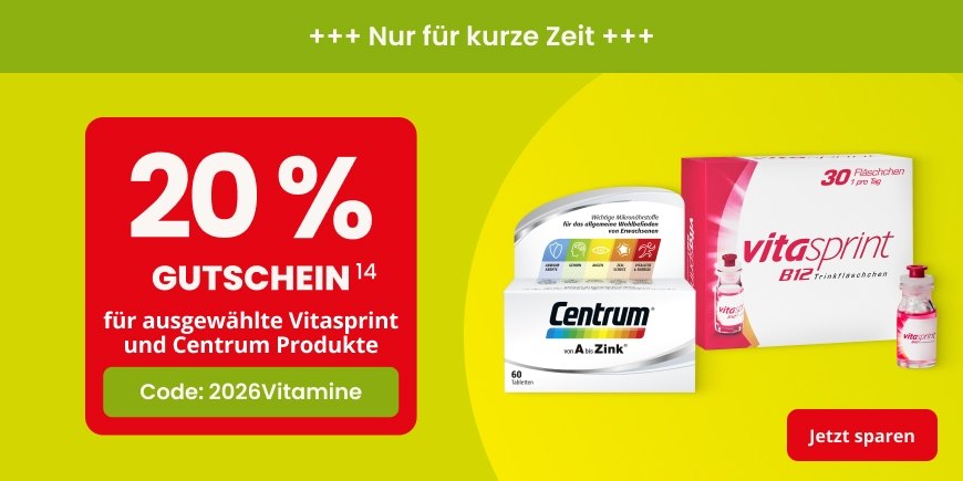 Mit Code 2026Vitamine sparen - Weitere Bedingungen siehe Fußnote 14