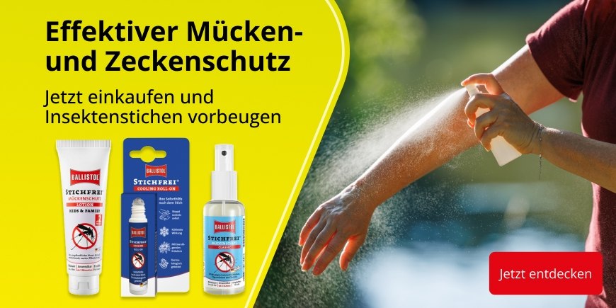 Effektiver Mücken- und Zeckenschutz